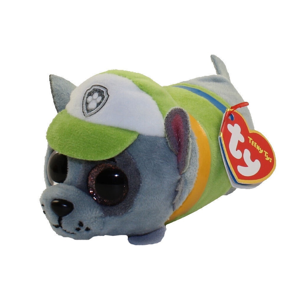 TY Beanie Boos Teeny Tys Paw Patrol “Rocky” Stackable Plush, NWT.
